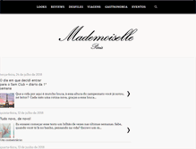 Tablet Screenshot of mademoiselleparis.com.br